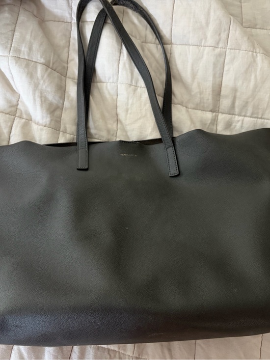 Yves Saint Laurent Handbags - Saint Laurent charcoal Leather Tote Bag